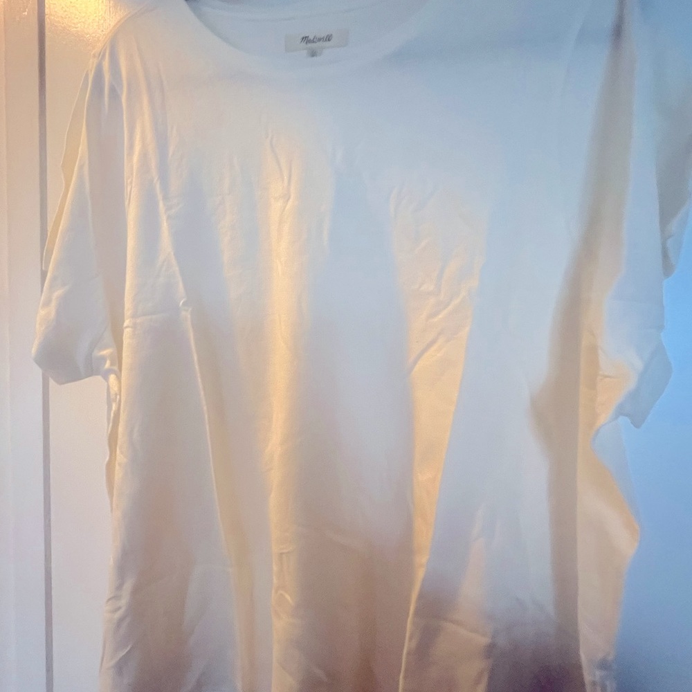NWT Madewell Plus Boxy Crop Tee